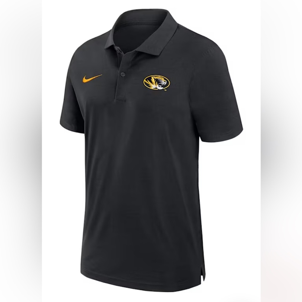 Nike Polo Shirt with yellow Accents Mizzou Tigers